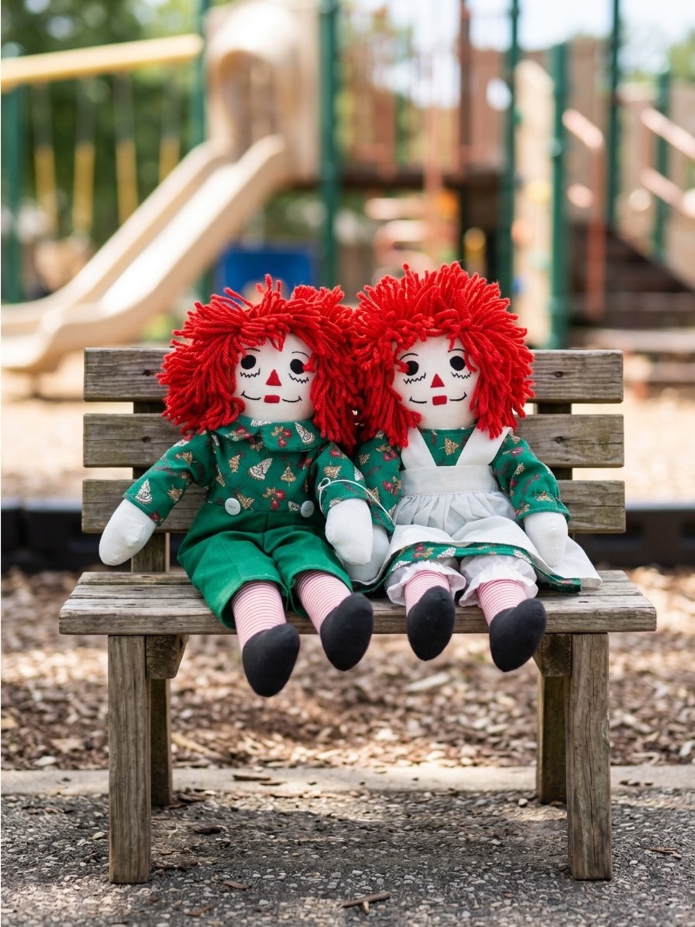 Vintage - Excellent Condition - Hasbro   Raggedy Ann & Andy Dolls